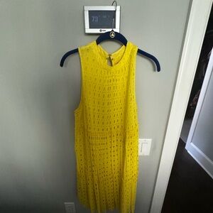 Lilly Pulitzer Neon Yellow Eyelet Sleeveless Dress